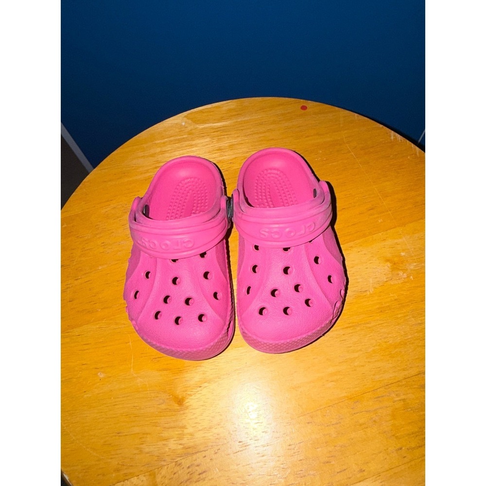 Crocs Toddler Classic Clogs Pink Slip‎ On Water Shoes Size 4 5 C4 C5